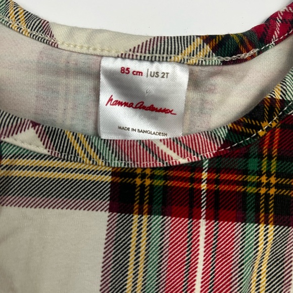 Hanna Andersson Red and Green Plaid Kids Dress - Picture 2 of 5
